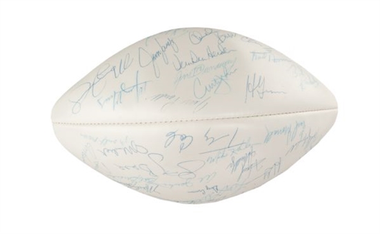 1972 Miami Dolphins Undefeated Season Team Signed Football With 42 Signatures